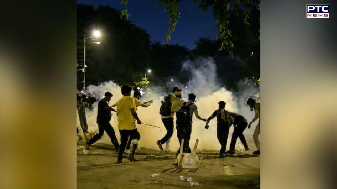 CJP protest turns violent as miscreants resort to stone-pelting, five cops injured