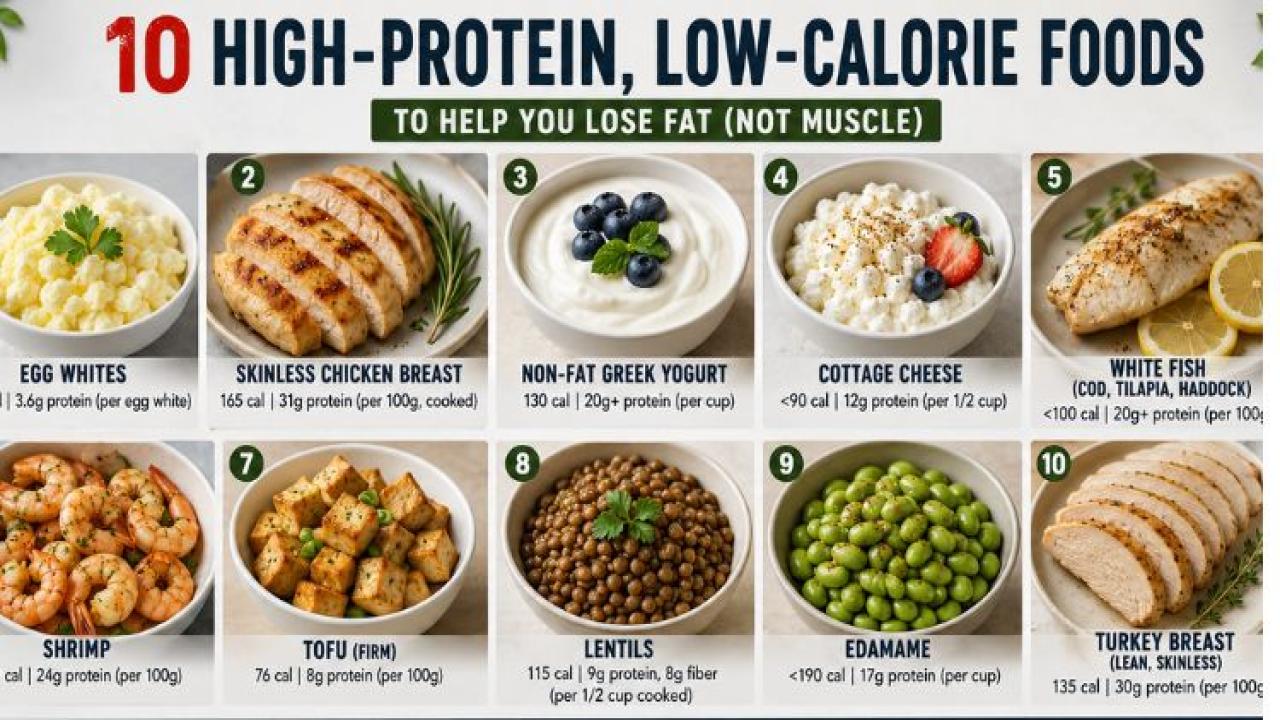 10 high-protein, low-calorie foods nutritionists swear by for a calorie deficit