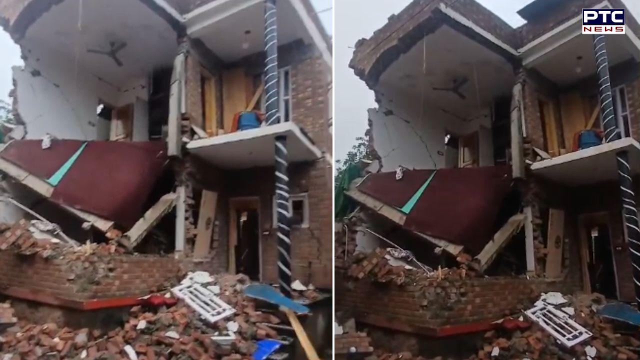 Houses of two Let terrorists demolished in Anantnag day after policeman's killing