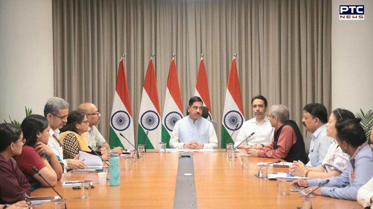 Pralhad Joshi assumes charge as Union Education Minister day after President approves Pradhan's resignation