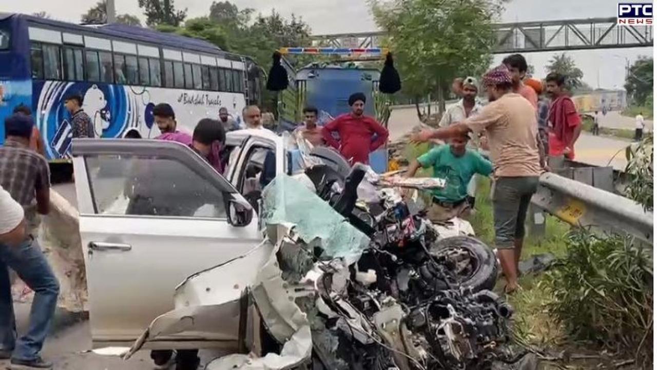 Jalandhar road accident: Swift crashes into parked canter, three killed on spot