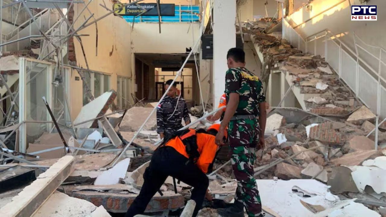 Massive earthquake of 7.7 magnitude strikes Indonesia, buildings collapse; five killed