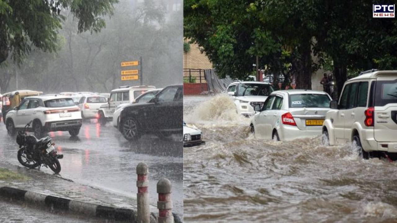 Caught off guard: Sudden showers take Chandigarh residents by surprise; traffic police issue advisory