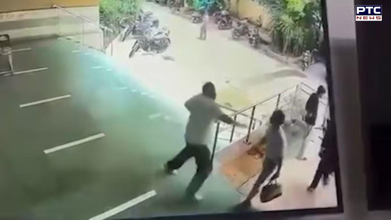 DU PhD scholar waits for professor, slaps him on campus, suspended; caught on CCTV