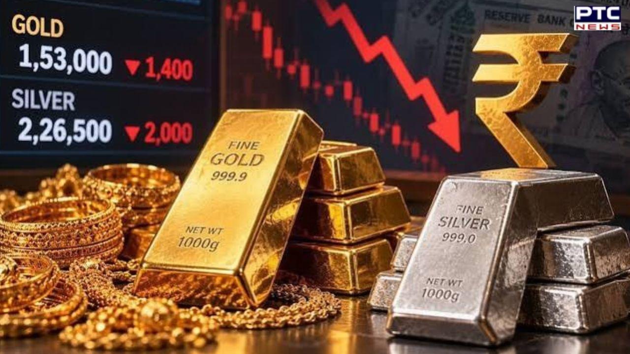 Silver-Gold prices : 2 ਦਿਨਾਂ ਵਿੱਚ ਸੋਨਾ 1,750 ਰੁਪਏ ਹੋਇਆ ਸਸਤਾ, 10 ਗ੍ਰਾਮ ਦੀ ਕੀਮਤ ₹1.48 ਲੱਖ ਤੱਕ ਪਹੁੰਚੀ