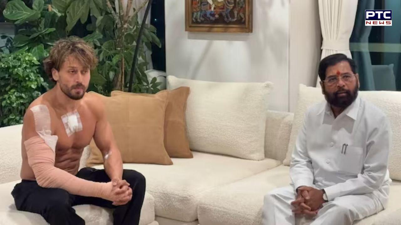 Hand burned with gunpowder, dressing on arm, chest, : First image of Tiger Shroff after escaping assassination bid; Eknath Shinde vows action