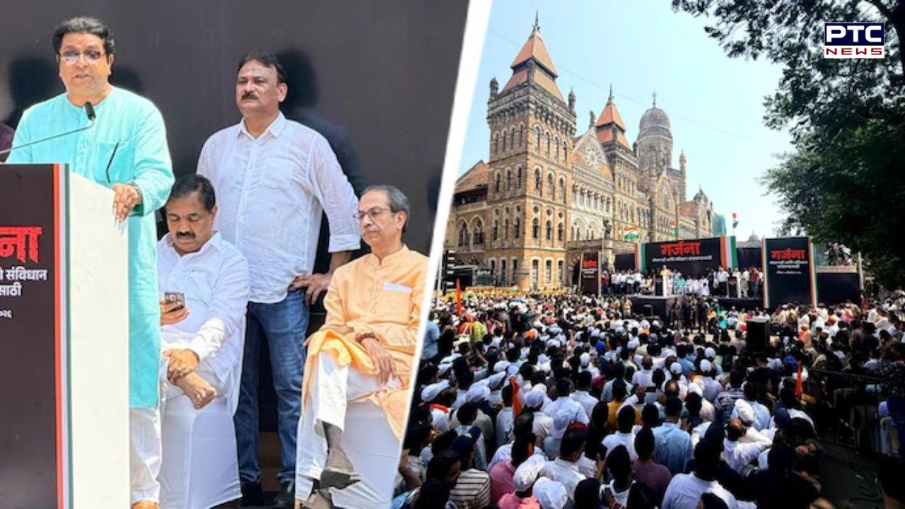 Uddhav, Raj Thackeray lead Mumbai protest against Election Commission, demand scrapping SIR, EVMs
