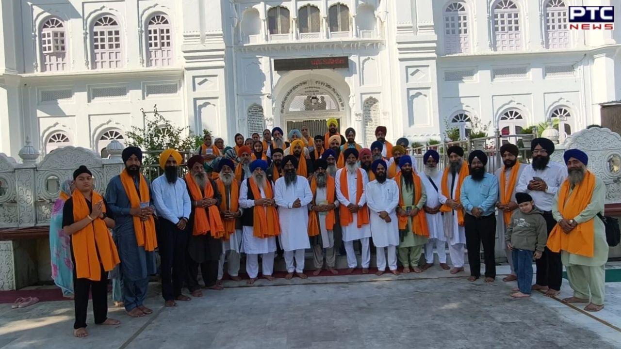 ਪਾਕਿਸਤਾਨ ਤੋਂ 150 ਸਿੱਖ ਸ਼ਰਧਾਲੂਆਂ ਦਾ ਜਥਾ ਸ੍ਰੀ ਅਨੰਦਪੁਰ ਸਾਹਿਬ ਪੁੱਜਿਆ , 8 ਸਾਲ ਬਾਅਦ ਸਿੱਖ ਸ਼ਰਧਾਲੂਆਂ ਦੇ ਜਥੇ ਦੀ ਆਮਦ ਨਾਲ ਸੰਗਤਾਂ ਵਿੱਚ ਖੁਸ਼ੀ ਦੀ ਲਹਿਰ
